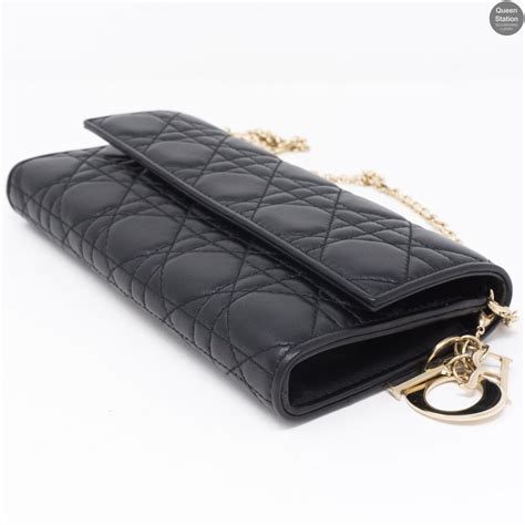 lady dior wallet on chain pouch|christian Dior wallet price list.